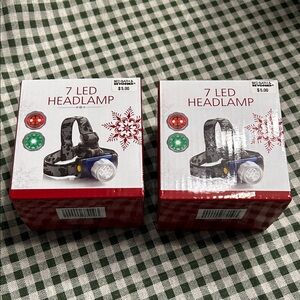 LED Headlamp with Adjustable Strap - Black